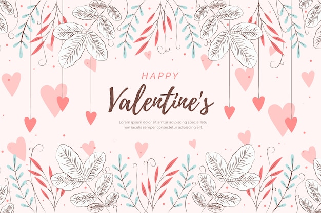 Fond plat saint valentin