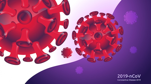 Vecteur fond pour coronavirus