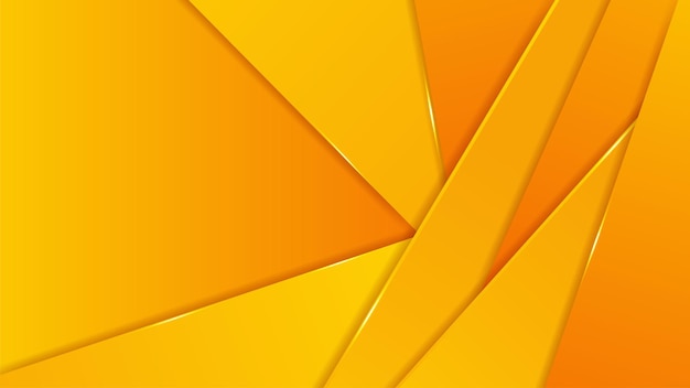 Fond de présentation abstraite géométrique 3d orange moderne