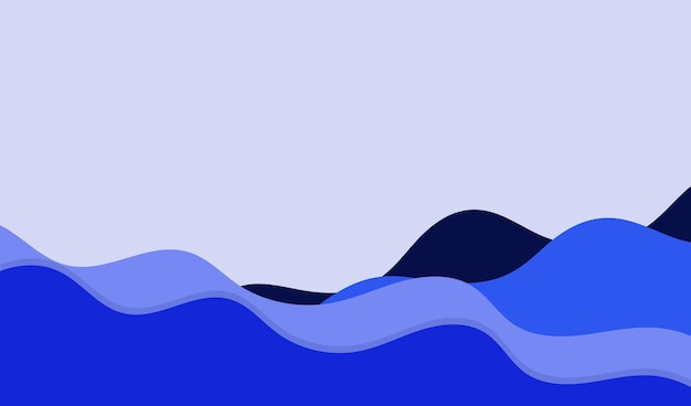 fond de présentation vecteur vague bleue