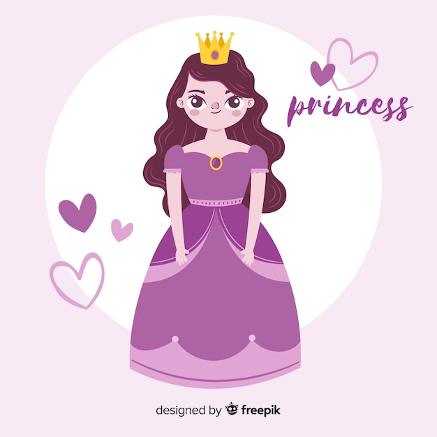 Fond De Princesse Dessiné à La Main