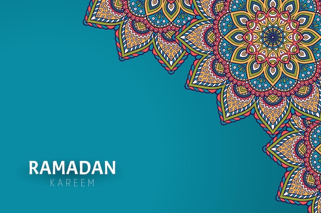 Fond De Ramadam Kareem Avec Des Ornements De Mandala