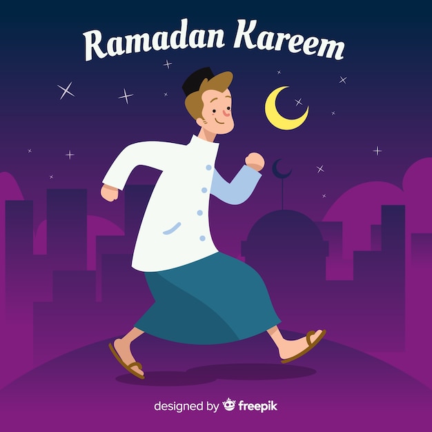 Fond De Ramadan Dessiné à La Main