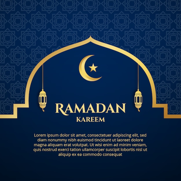 Vecteur fond de ramadan kareem