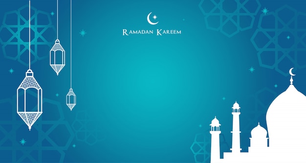 Vecteur fond de ramadan kareem