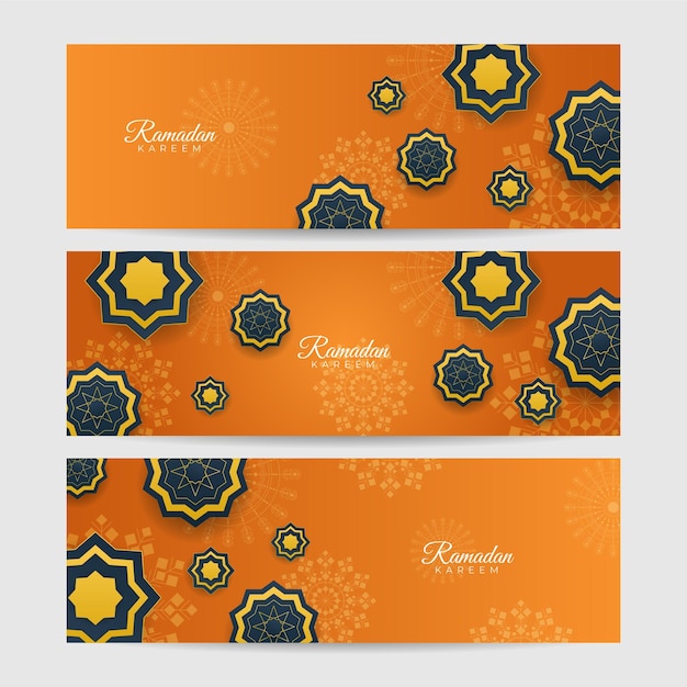 Fond De Ramadan De Luxe Avec Motif Arabesque Orange Style Oriental Islamique Arabe Design Décoratif Pour Impression Affiche Couverture Brochure Flyer Bannière