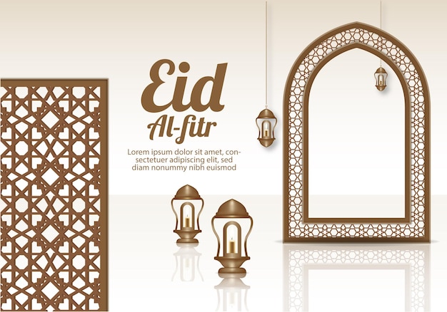 Fond Réaliste 3d Eid Al Fitr