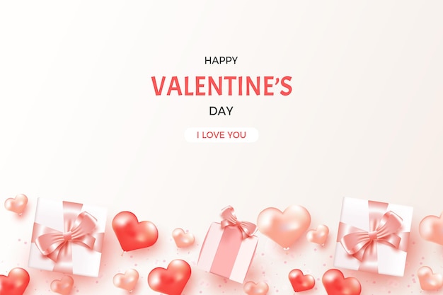 fond réaliste de la saint valentin