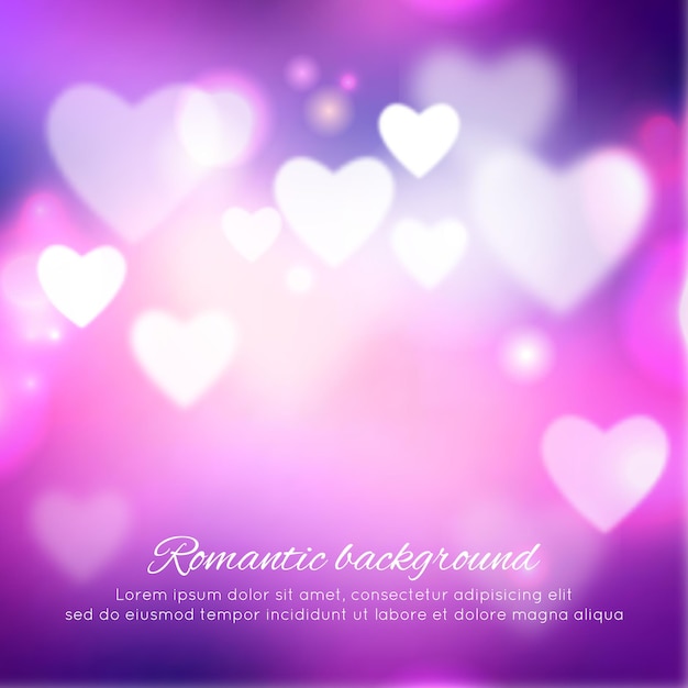 Fond romantique de la Saint-Valentin