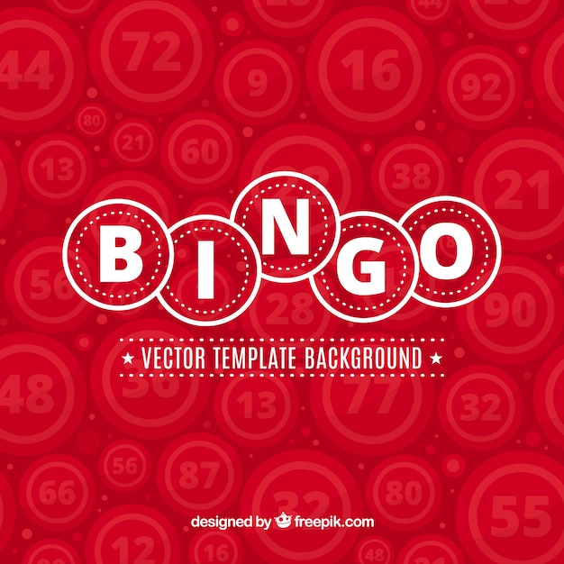 Fond Rouge De Bingo