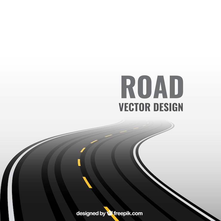 Vecteur fond routier