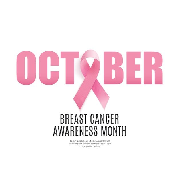 Fond de ruban rose de sensibilisation au cancer du sein