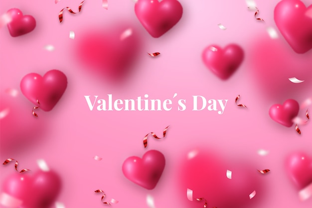 Fond de saint valentin réaliste