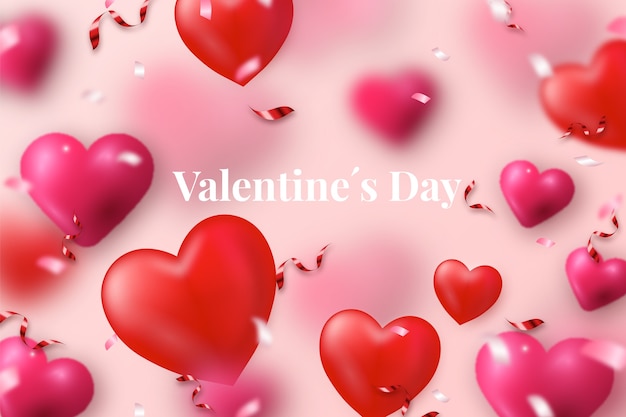 Fond de saint valentin réaliste