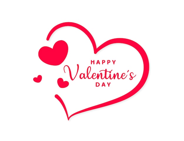 Fond de Saint Valentin avec vecteur de coeurs