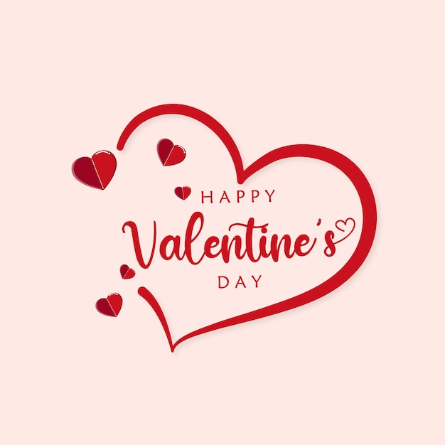 Fond de Saint Valentin avec vecteur de coeurs