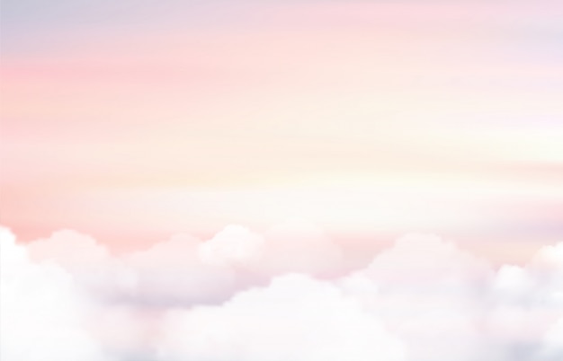 fond de soleil et de nuages