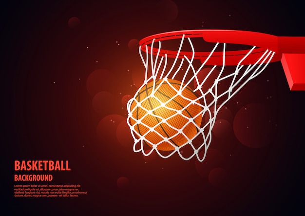 Fond de sport moderne de basket-ball.