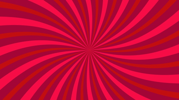 Fond Sunburst De Couleur Rouge Pour La Bannière Colorée Du Site Web Et La Conception Graphique Pop Art