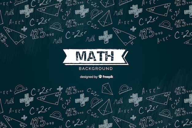 Vecteur fond de tableau mathématique réaliste