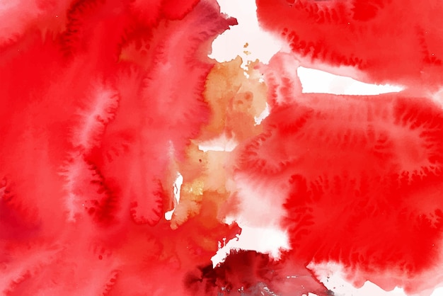 Vecteur fond de tache aquarelle rouge