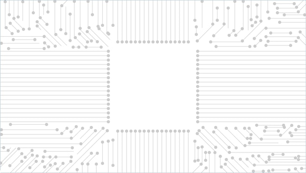 Fond De Techno De Carte De Circuit Imprimé Vectoriel