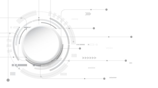 fond de technologie abstrait blanc gris