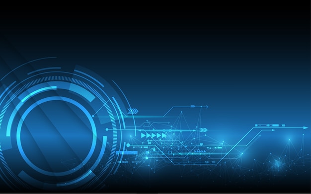 Fond de technologie abstraite Concept de communication hi-tech