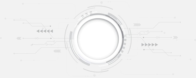 Fond de technologie abstraite gris blanc Hi tech digital connect communication haute technologie