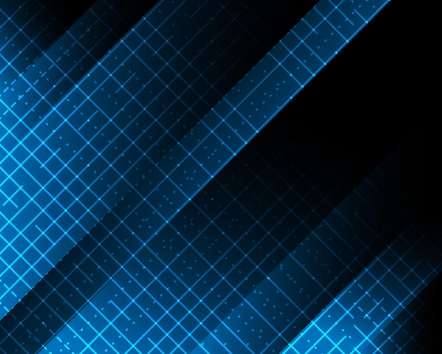 fond de technologie abstraite lumière réseau bleu