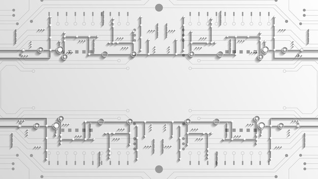 Fond de technologie de circuit avec système de connexion de données numériques de haute technologie et conception électronique informatique