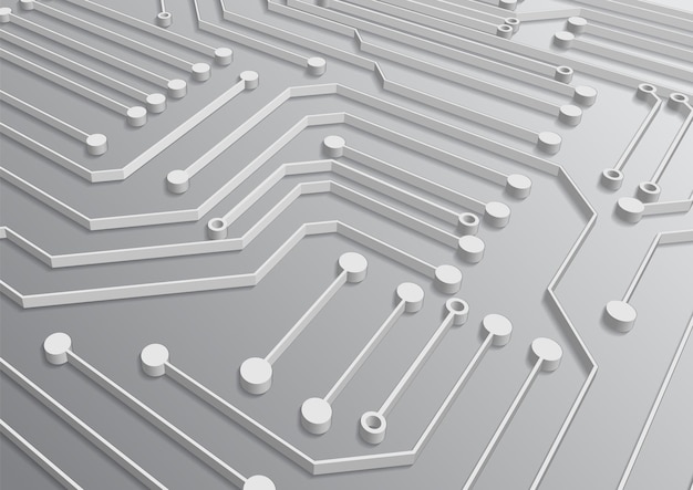 Fond de technologie de circuit avec système de connexion de données numériques de haute technologie et conception électronique informatique