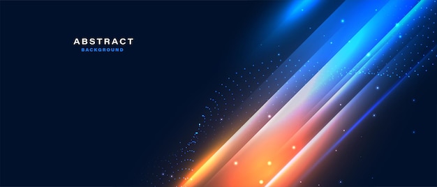 Fond de technologie numérique avec effet de lumière brillant abstrait