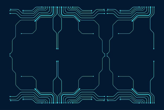Fond technologique Circuit imprimé Illustration vectorielle pour votre conception