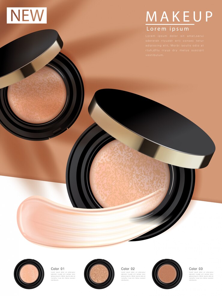 Fond de teint compact, produit essentiel de maquillage attrayant