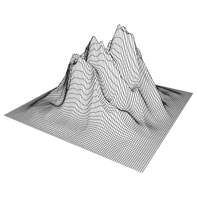 Fond de terrain filaire