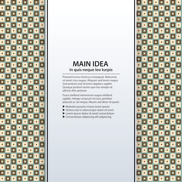 Fond de texte avec un motif coloré. Utile pour les présentations, la publicité et la conception web.