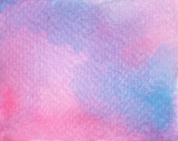 Fond de texture aquarelle abstraite de couleur violet et rose.