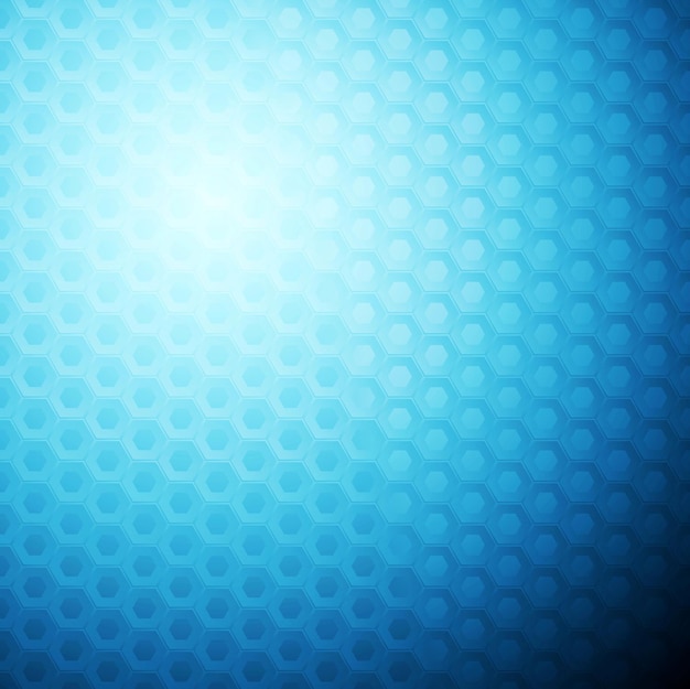 Vecteur fond de texture hexagonale abstrait bleu