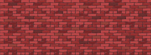 Fond De Texture De Mur De Brique. Illustration Numérique De Brickwall De Couleur Rouge.