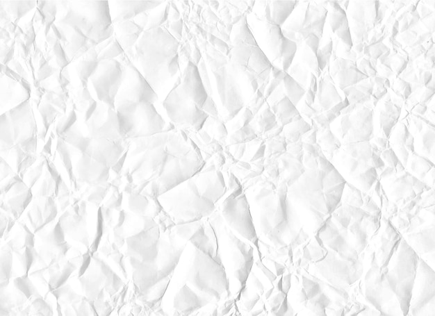Vecteur fond de texture de papier froissé blanc illustration vectorielle eps10