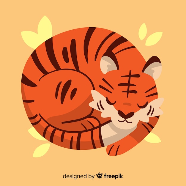 Fond de tigre mignon