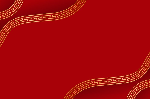 Fond Traditionnel Rouge Chinois Pour Le Moment De Salutation