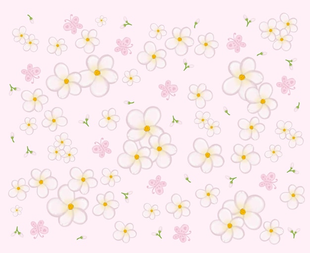 Fond Transparent Avec Des Fleurs