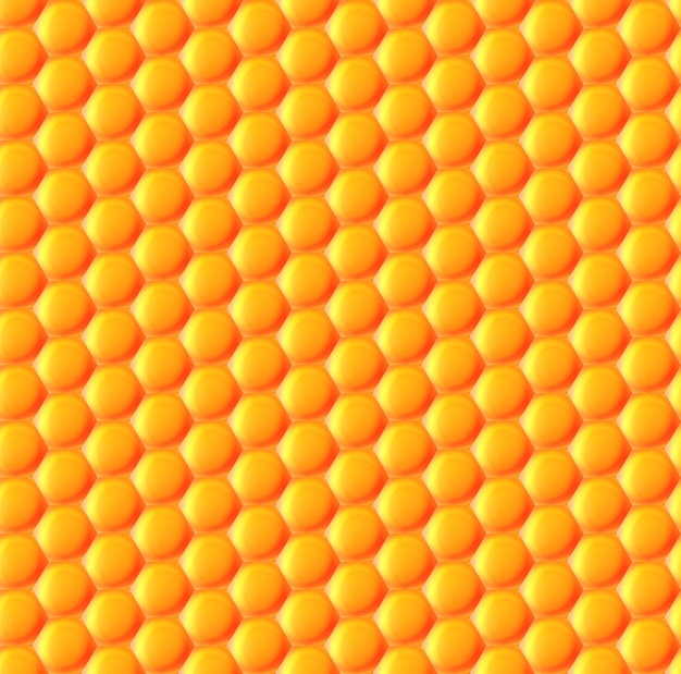 Fond transparent de nids d'abeilles hexagonales. Modèle vectoriel
