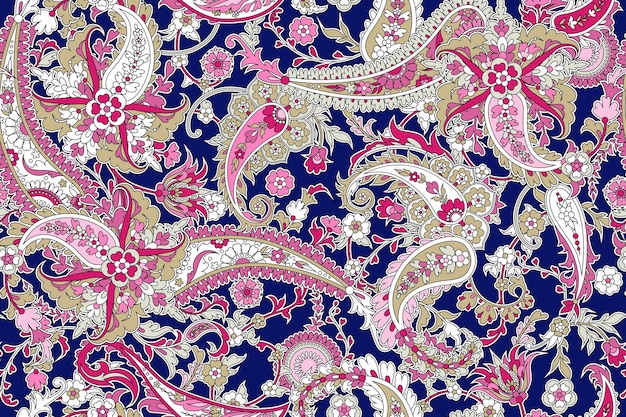 Fond transparent avec paisleyFond tendance sans couture avec paisley dans un style indien