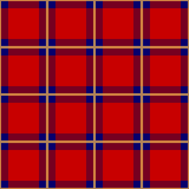 Fond Transparent Rouge Bleu Jaune Tartan