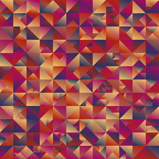 Fond de triangle abstrait polygonale géométrique multicolore