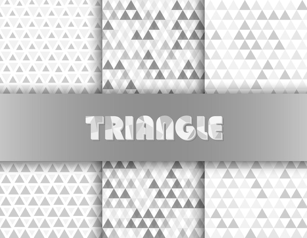 Fond De Triangle Blanc Noir. Motif triangulaire sans soudure.