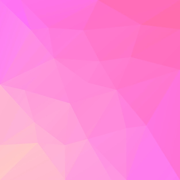Fond de triangle carré abstrait dégradé. Toile de fond polygonale rose et jaune chaude pour application mobile et web. Bannière abstraite géométrique à la mode. Conception de flyers corporatifs. Style mosaïque.